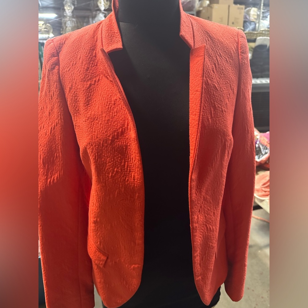Orange blazer
